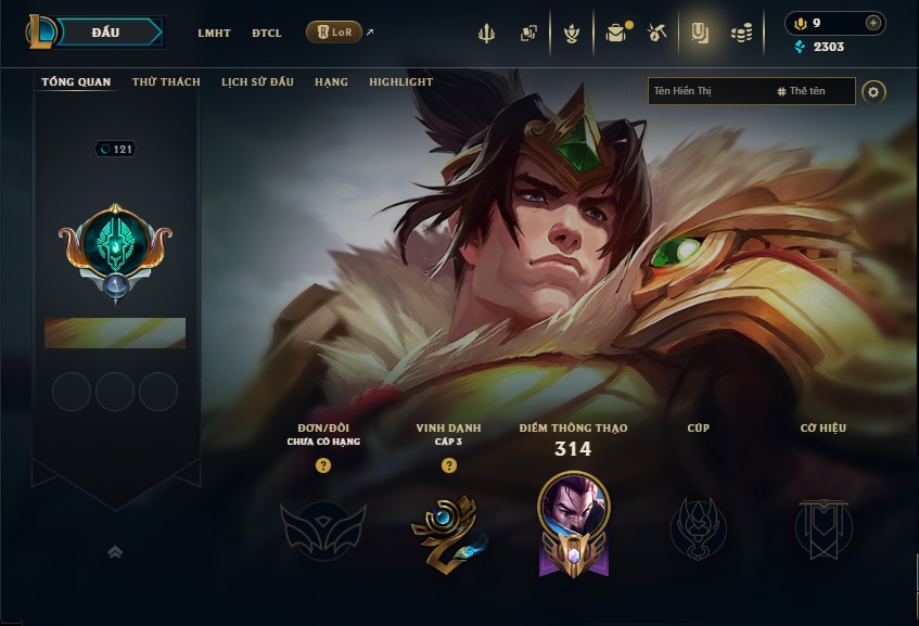 Acc LMHT # - Không Khung