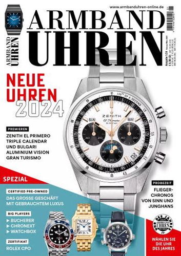 Cover: Armbanduhren Magazin No 01 Februar-März 2024