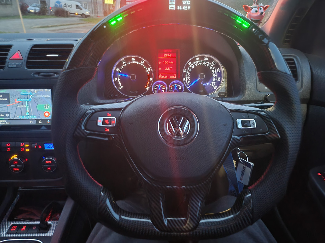 Mk5 to Mk7 steering wheel conversion (99% complete)