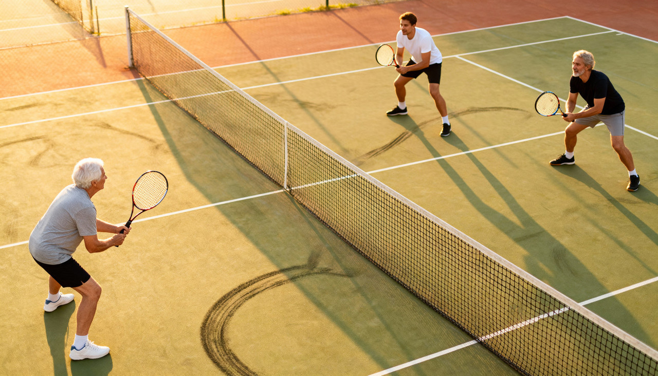 Игроки в большой теннис