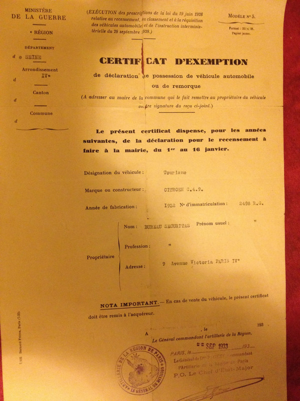 certificatd'exemption