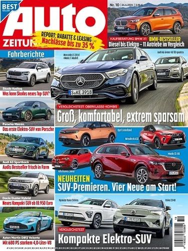 Cover: Auto Zeitung Magazin No 10 vom 24  April 2023