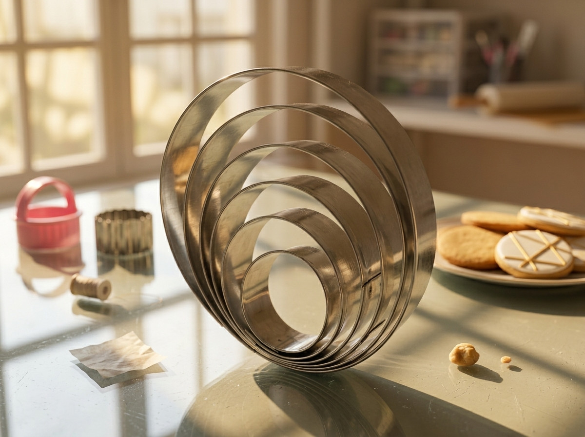 Molde En Acero Bases Circulares Cortador Para Decoración De Tortas