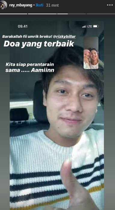 Ucapan selamat ulang tahun dari Rey Mbayang untuk Rizku Billar