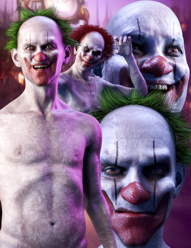 M3DCG Clown Generator for Genesis 8.1 Males