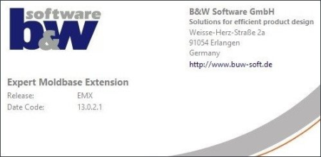 BUW EMX (Expert Moldbase Extentions) 15.0.1.0 for Creo 9.0 Multilingual