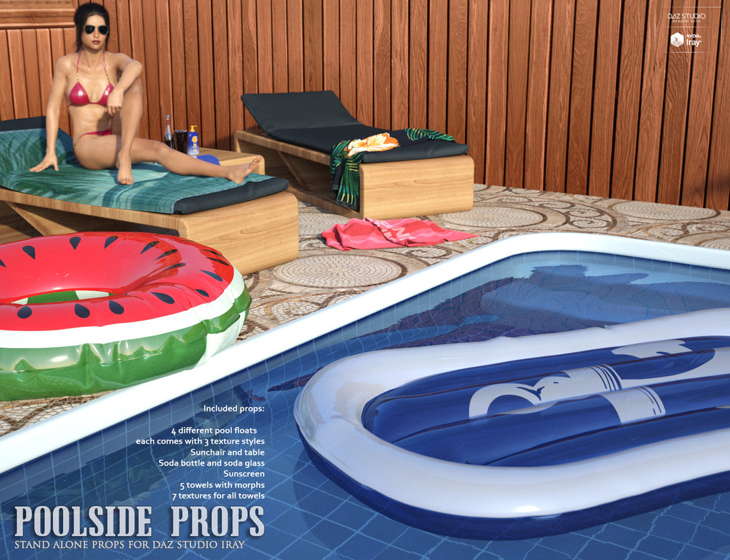 Poolside Props Daz Studio Poolside Props Daz Studio