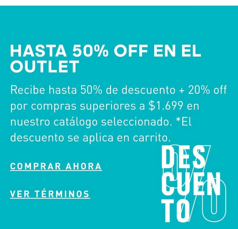 ADIDAS HASTA 50% OFF EN EL OUTLET + 20 extra en compras de 1699 
