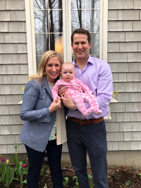 Seth Moulton with his family