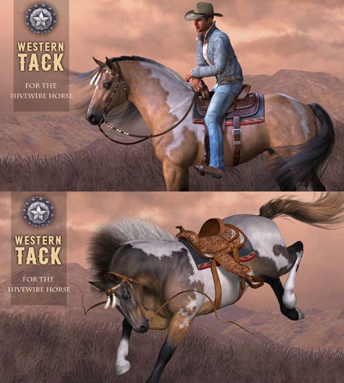 Western Tack for the HiveWire Horse Western Tack for the HiveWire Horse