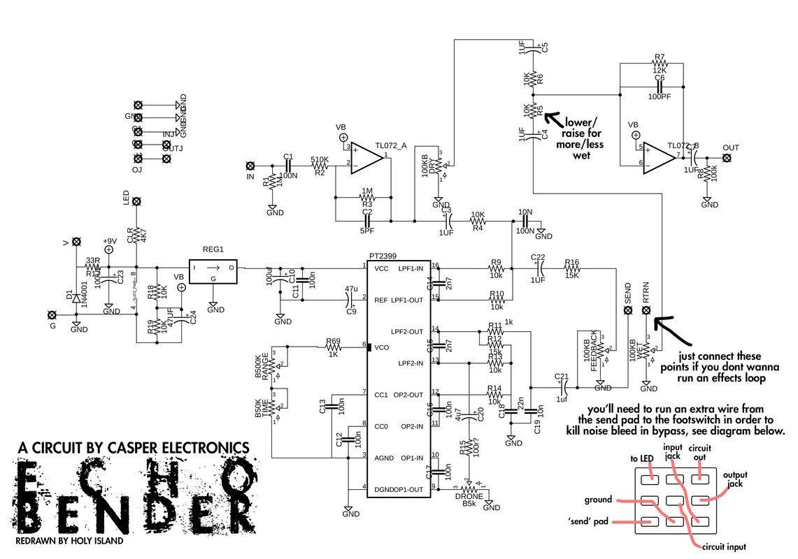 CASPER ELECTRONIC ECHO BENDER schematic-1