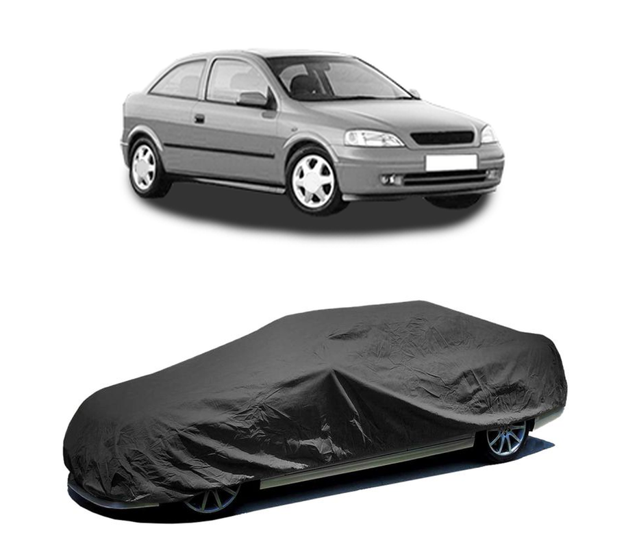 Husa tip prelata auto pentru OPEL ASTRA G Hatchback (T98) 1998 - 2009,culoare negru, material textil impermeabil, rezistanta la intemperii praf UV, CARPASSION Husa Protectie