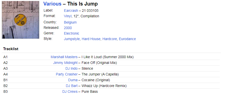 26/12/2022 - Various – This Is Jump (Vinyl, 12, Compilation)(Earcrash – 21 033105)  2000 (320) Fabiodj13