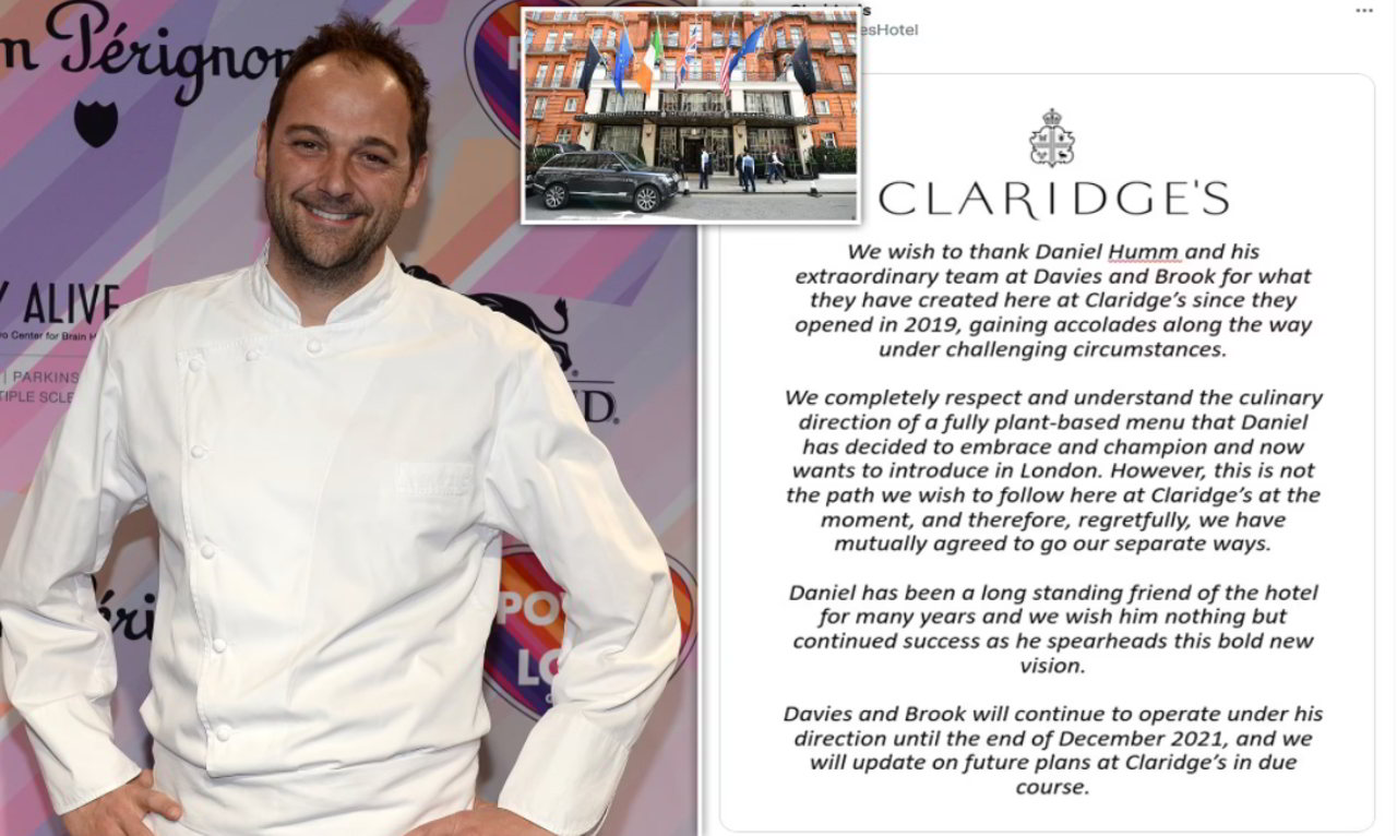 Hotel di lusso licenzia famoso chef per voler trasformare il suo ristorante in vegano