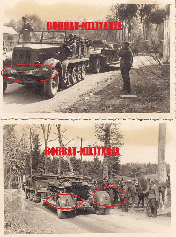 Frankreich Panzer auf Tieflader Sonderanhänger S