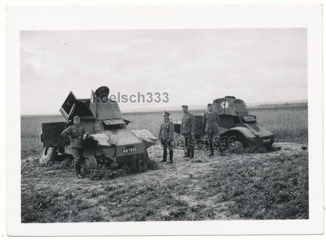 Panhard Panzerspähwagen Wracks französische Kenn