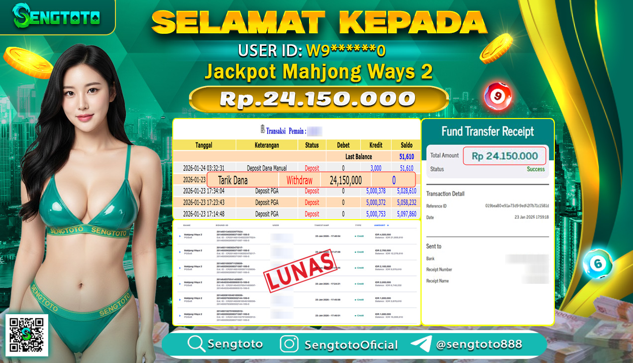 BUKTI PEMBAYARAN SLOT MAHJONG WAYS 2