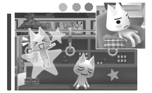 A character edited in black and white