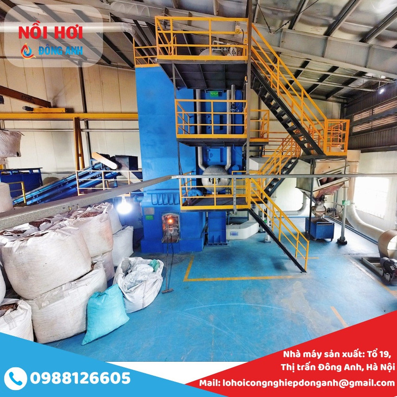 nồi hơi tầng sôi đốt viên nén