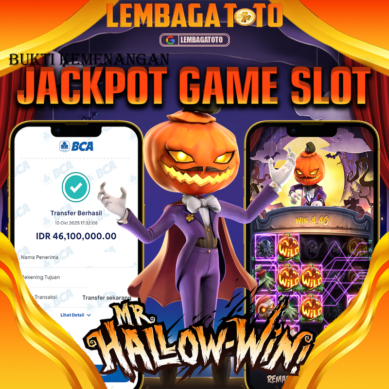 BUKTI JACKPOT 11 OCTOBER LEMBAGATOTO MR HALLOW WIN Rp.46.100.000,- LUNAS