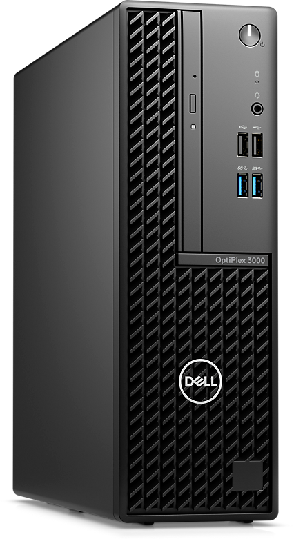 Panel trasero del OptiPlex 3000 SFF mostrando su variedad de puertos.