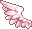 angel bat wing 1 left pink