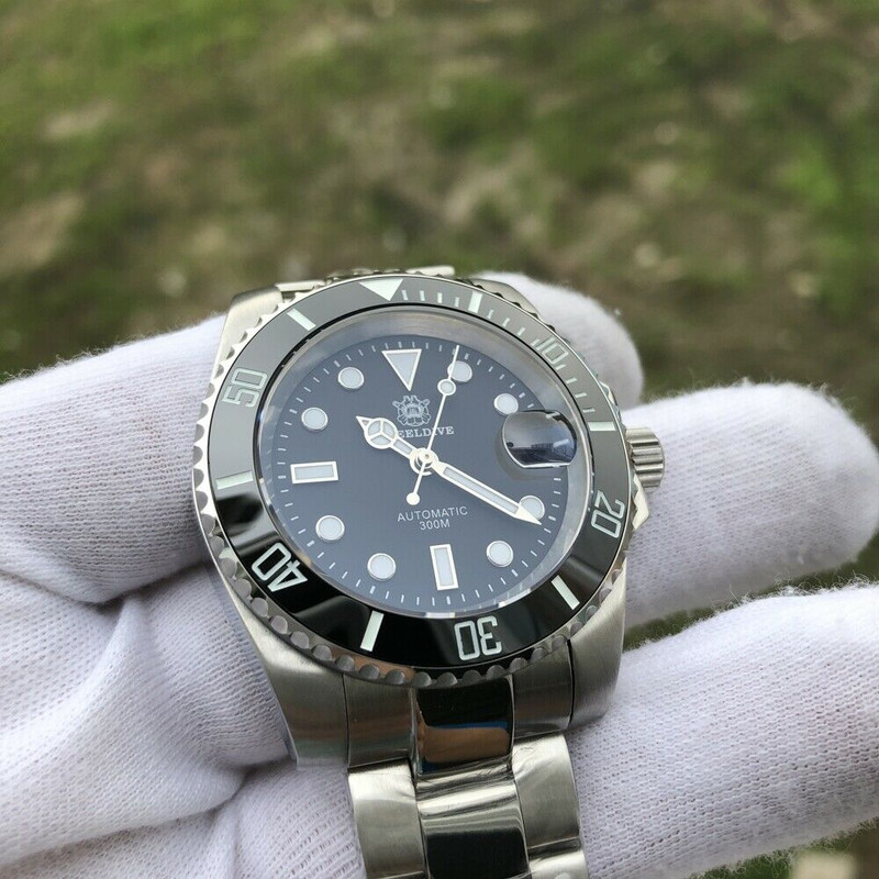 Steeldive SD1953 Black Sub 300M Automatic Diver Watch photo 8