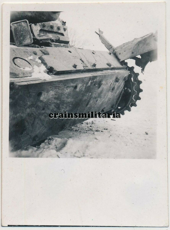 Orig. Foto zerstörtes Sturmgeschütz der StuG Brigade 912 in Russ