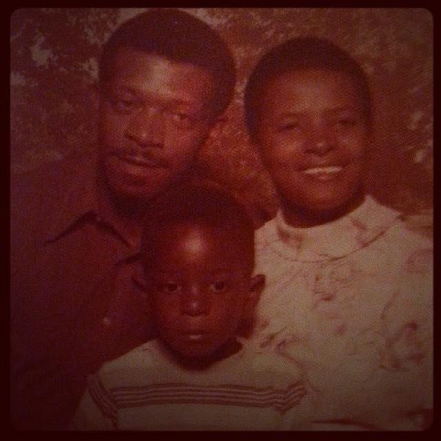 Wayne Messam in his childhood with his parents