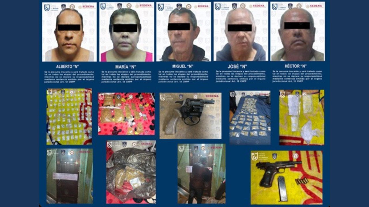 Caen cinco tras cateos en CDMX, entre ellos integrantes de La Unión Tepito