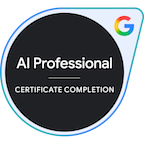 Google AI Certificate Badge