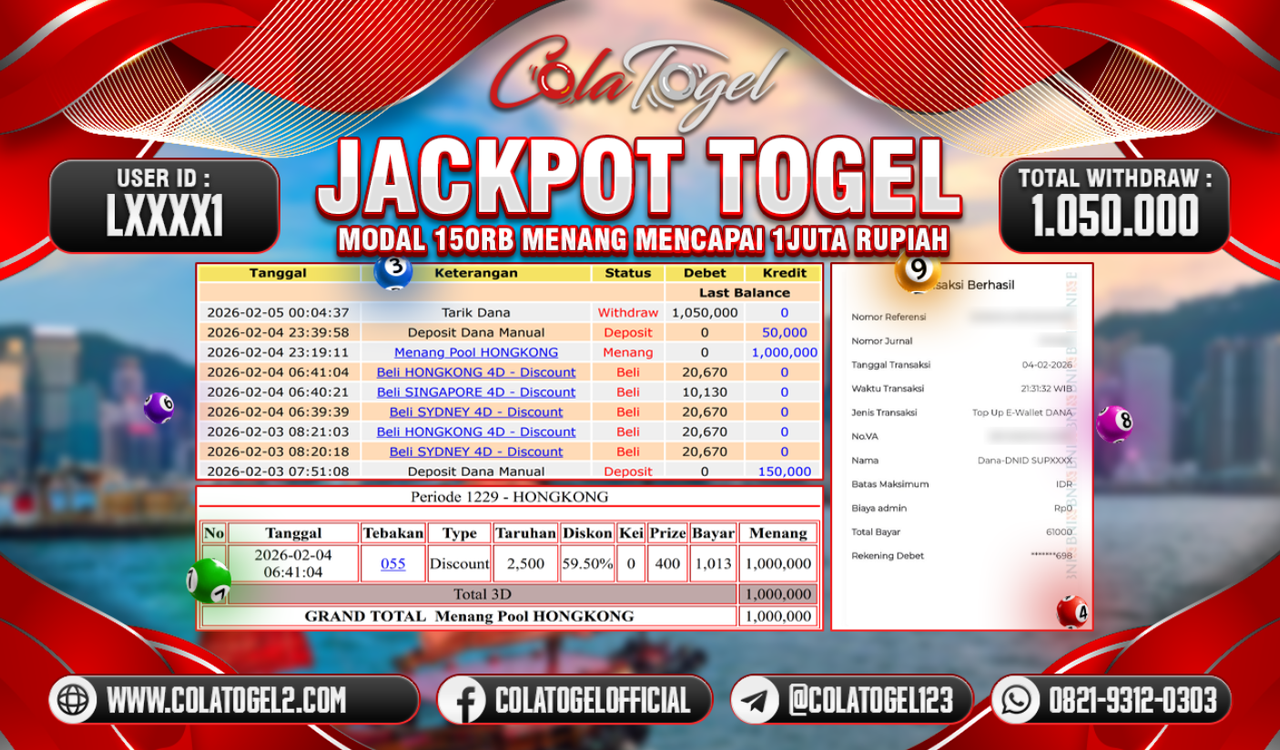 JACKPOT HONGKONG LOTTO!!