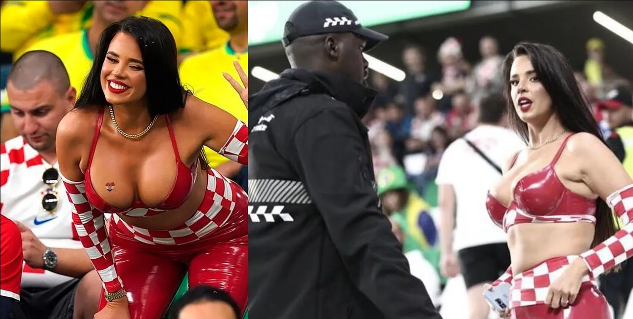 Ivana Knoll fue echada de estadio en Qatar y Croacia enfurece, aquí el video