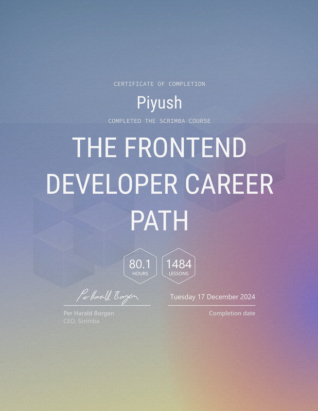 Front End Development