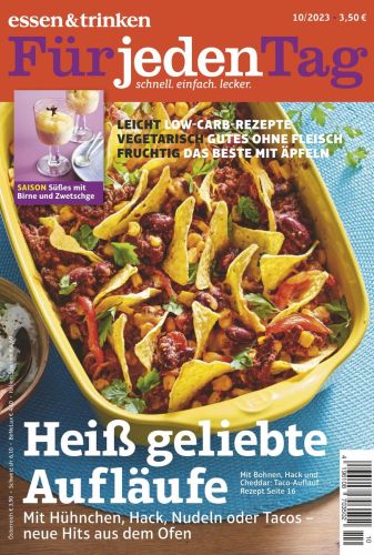 Cover: Essen und Trinken F&uuml;r jeden Tag Magazin Oktober No 10 2023