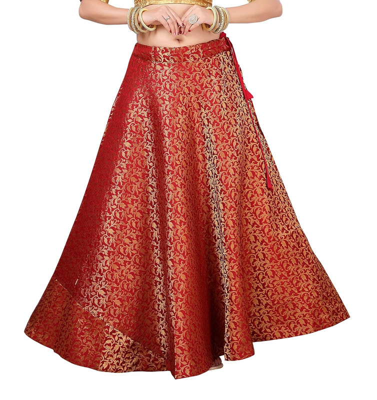 Women's Maxi Skirt Flared Bollywood Lehenga Choli Belly Dancing Skirts Partywear - Picture 2 of 47