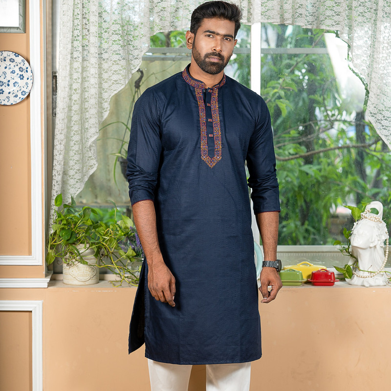 *ইন্ডিয়ান কটন গর্জিয়াস কারচুপি পাঞ্জাবি*