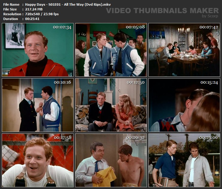 Happy Days - S01E01 - All The Way (Dvd Rips).mkv