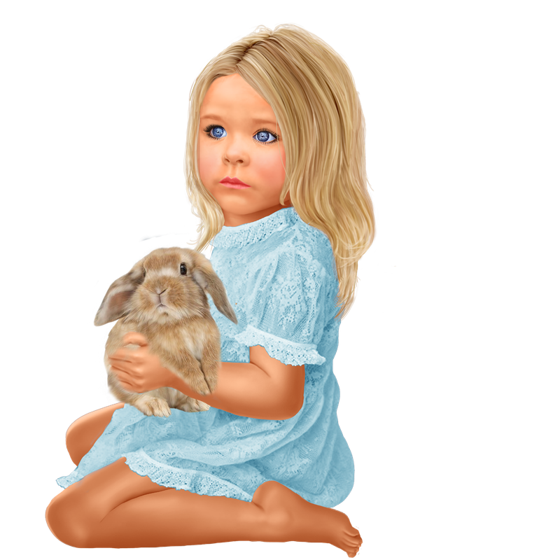 Baby_with_a_rabbit 4