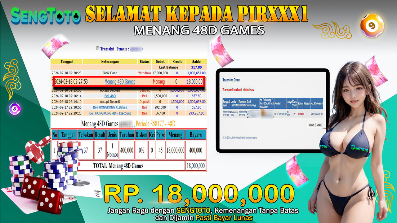 BUKTI PEMBAYARAN LIVEGAME 48D GAMES