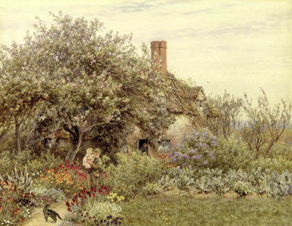 Helen-Allingham-Near-Hambledon-watercolor-on-paper-Meister-Drucke-1016868