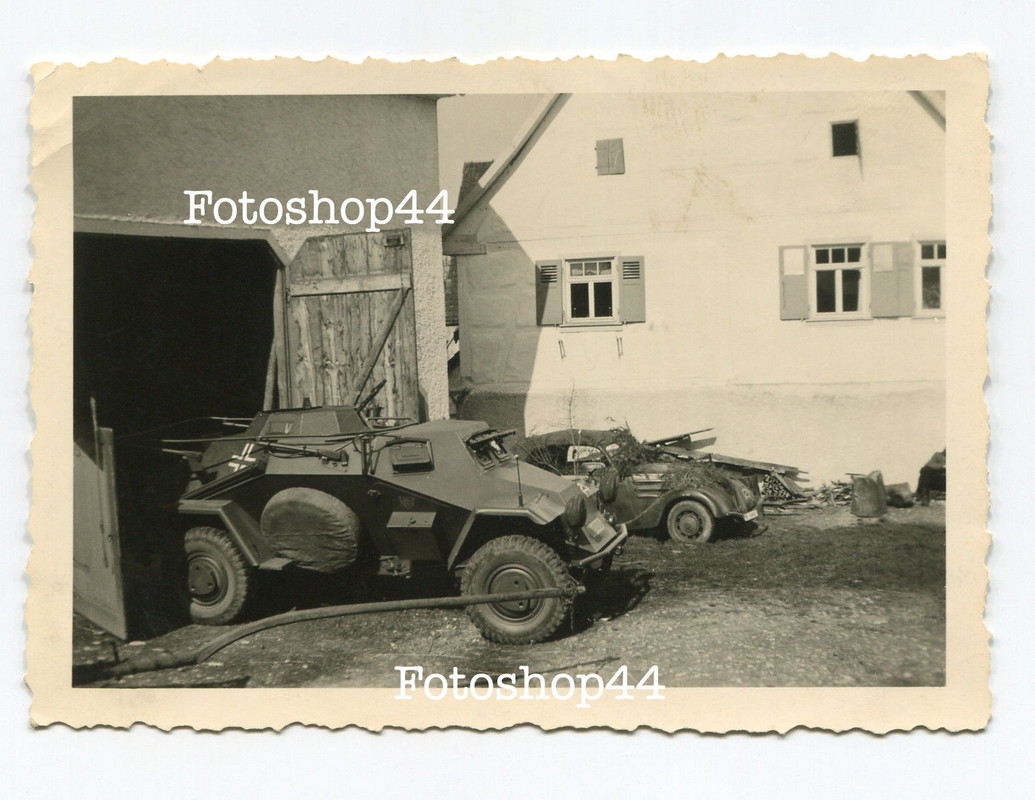 Foto Russland deutsche 4 Rad Panzer SdKfz222 Panzerspähwagen1