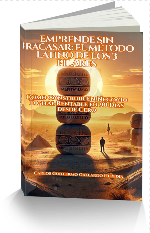 Libro: Cómo Emprender sin Fracasar - El Método Latino de los 3 Pilares por Carlos Gallardo