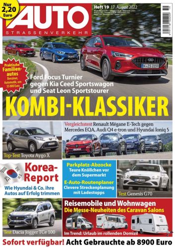 Cover: Auto Strassenverkehr Magazin No 19 vom 17  August 2022