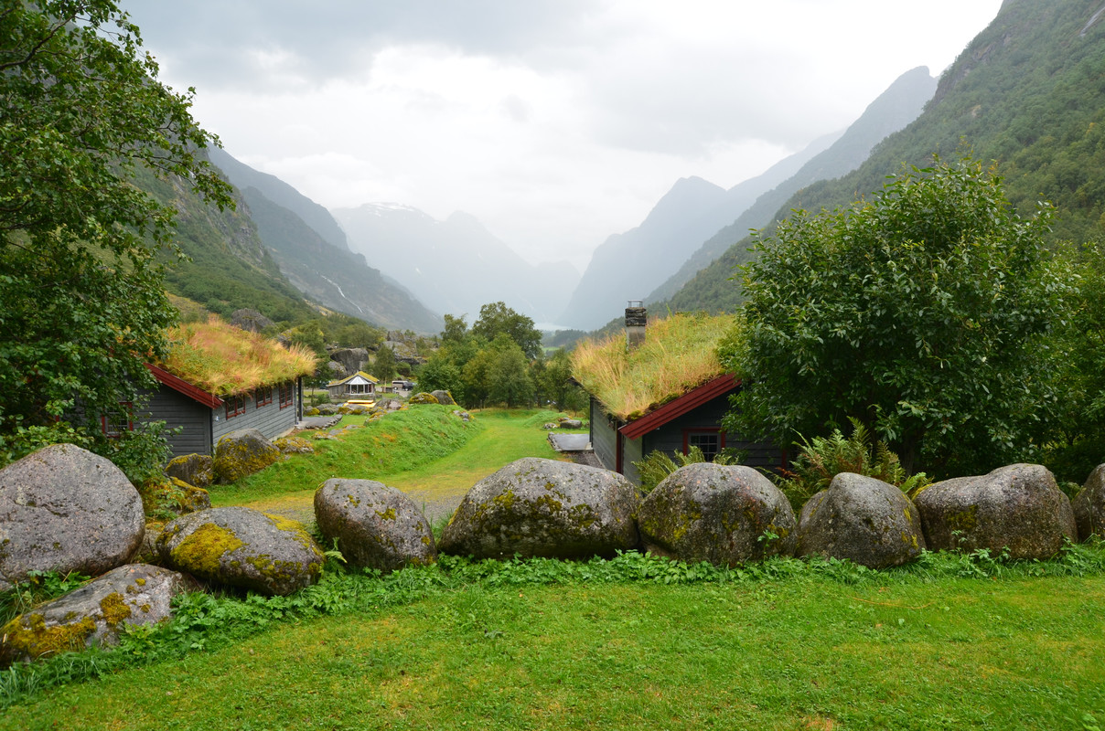 Noruega 10 días de cabañas y con niños - Blogs de Noruega - ETAPA 4- Crucero por el Fiordo Geiranger hacia Hellesyt- Glaciar Briksdal (10)