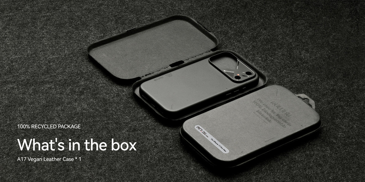 Husa pentru iPhone 17 Pro Max, Aulumu A17 Vegan Leather, Piele texturata, Ultra slim, Compatibila MagSafe, Racire activa CoolHyper, Butoane metalice, Protectie maxima, Alb A17 PU 12