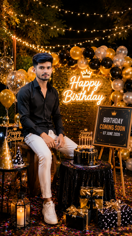 Fans prepare to celebrate Sharik Khan Jr upcoming birthday on 7 June 2026 featuring birthday cake celebration and independent music artist recognition