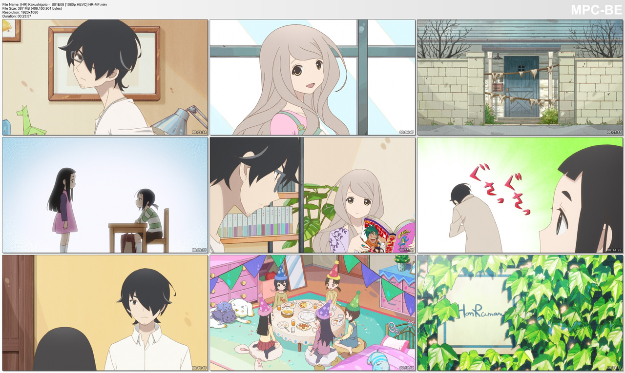 [HR] Kakushigoto 08 [1080p HEVC] HR-MF