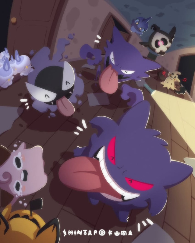 gengar-mimikyu-pichu-litwick-gastly-and-