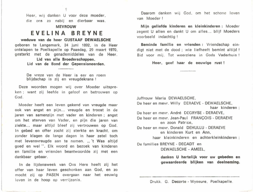 Breyne Evelina-Dewaelsche 1970-06-29 DP
